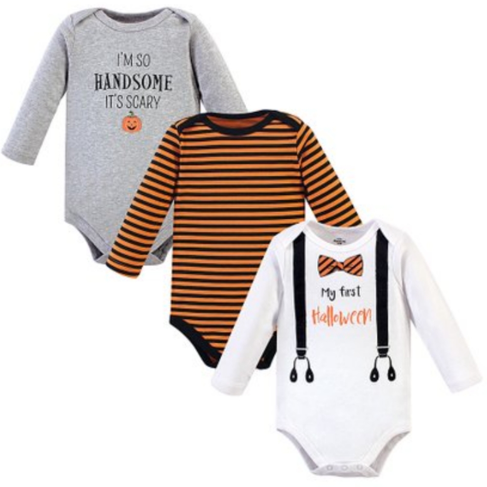 NWT Little Treasure 3pc Halloween Bodysuits. 3-6M